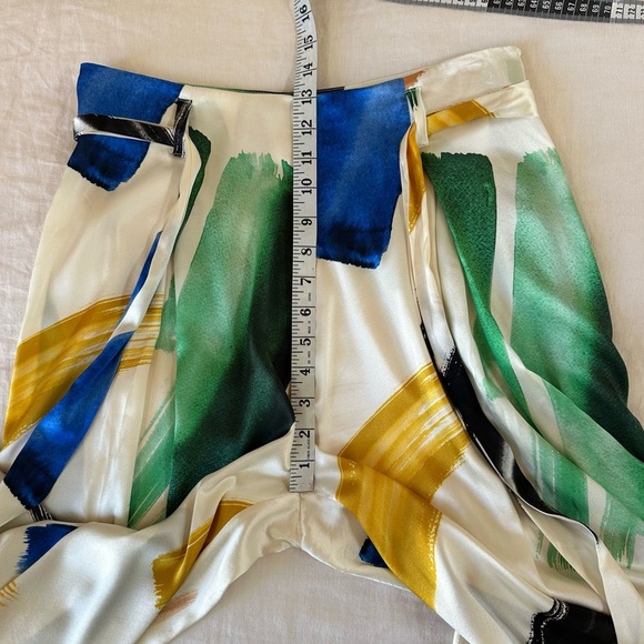 We are LEONE Brush Stroke Luke Silk Pants Size Medium - Picture 12 of 13